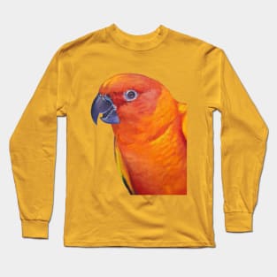 Sun Conure - bird portrait painting Long Sleeve T-Shirt